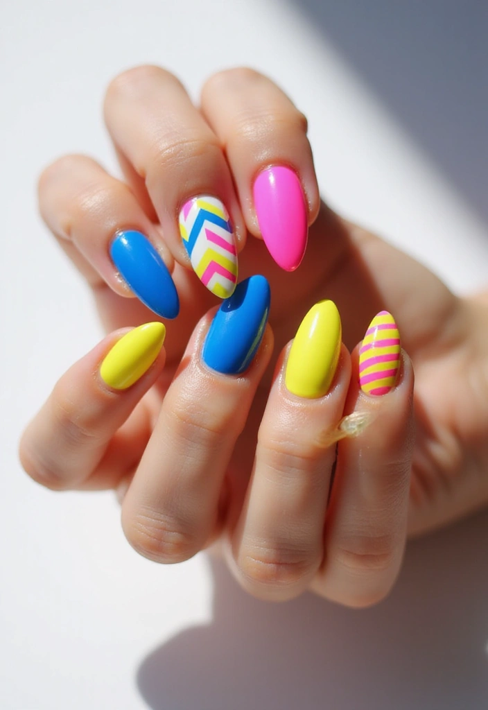 45 Diverse Nail Style Ideas for Every Personality and Passion - 4. Bold Geometric Designs
