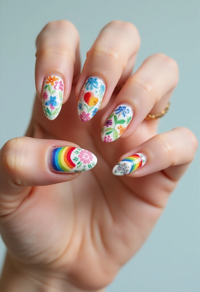 45 Emerging Nail Trends 2025 for Forward - 30. Nail Art for Social Causes