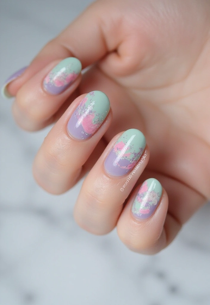 45 French Tip Nail Ideas for Classic Twists with Modern Magic - 11. Artistic Brush Strokes