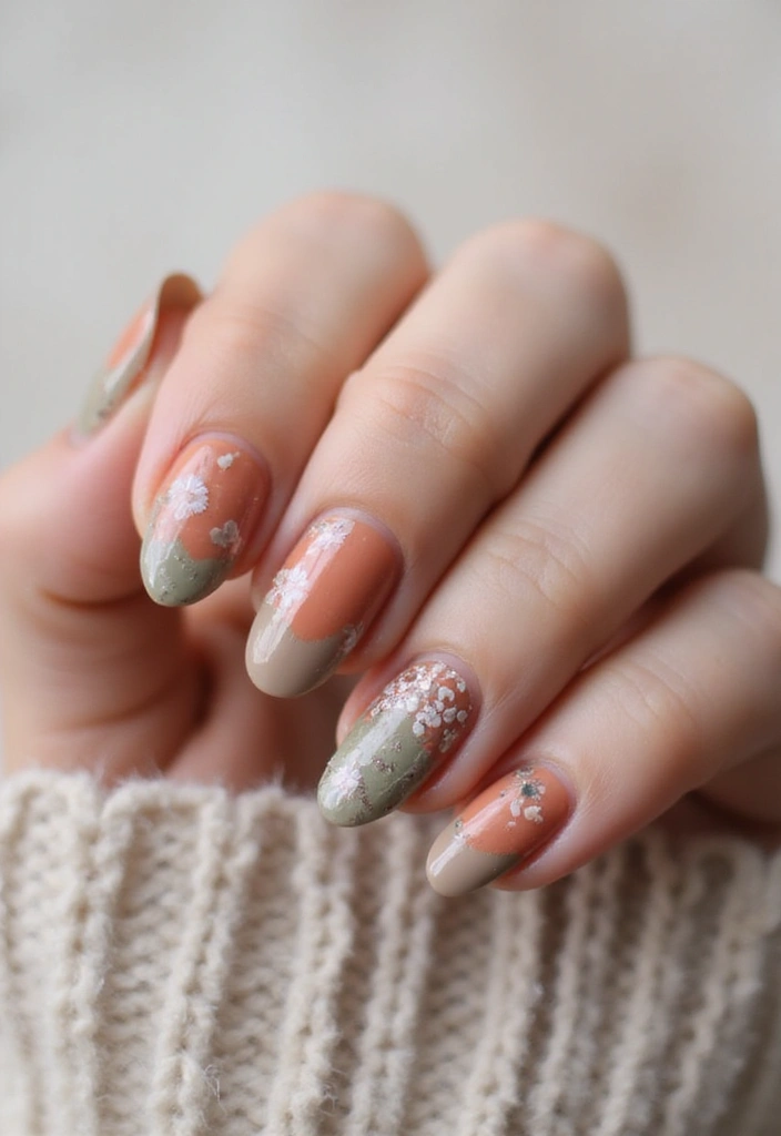 45 French Tip Nail Ideas for Classic Twists with Modern Magic - 15. Bohemian Chic French Tips