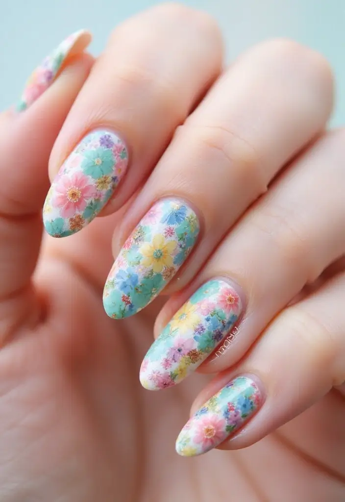 45 French Tip Nail Ideas for Classic Twists with Modern Magic - 45. Artistic Collage