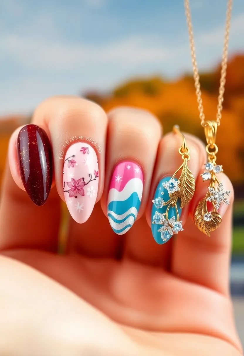 45 Fresh Nail Design Ideas for Trendy Eco-Conscious Consumers - 14. Seasonal Splendor