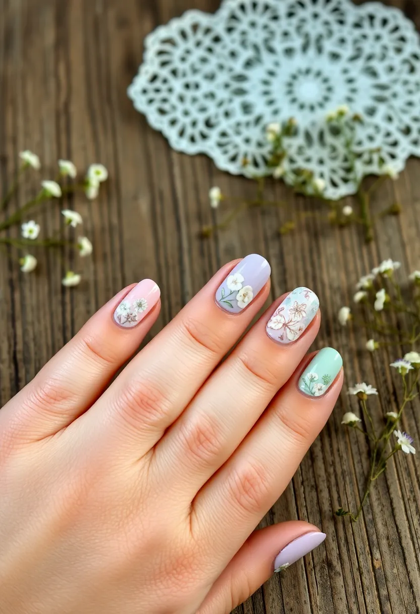 45 Fresh Nail Design Ideas for Trendy Eco-Conscious Consumers - 29. Vintage Vibes