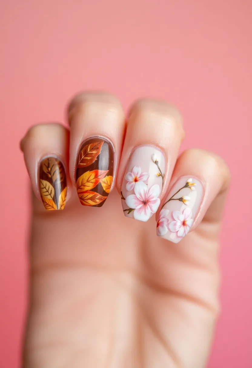 45 Fresh Nail Design Ideas for Trendy Eco-Conscious Consumers - 31. Seasonal Themes
