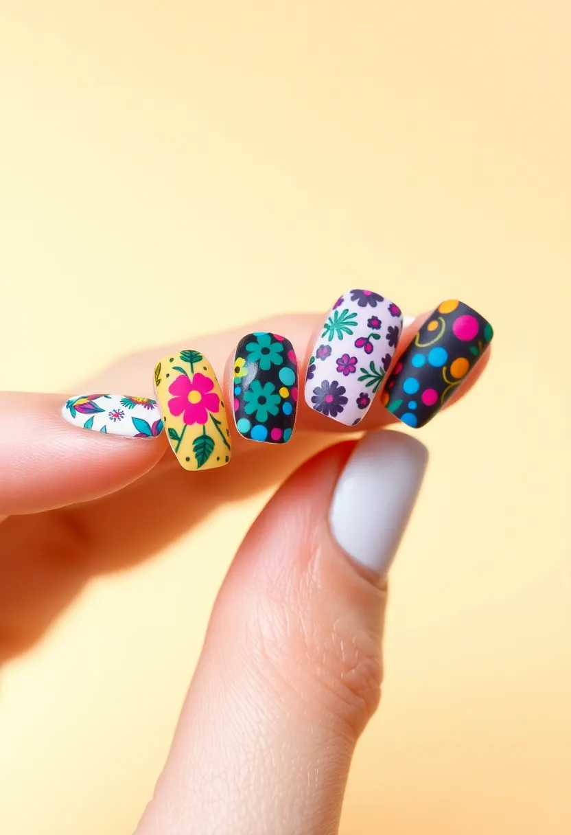 45 Fresh Nail Design Ideas for Trendy Eco-Conscious Consumers - 37. Funky Patterns