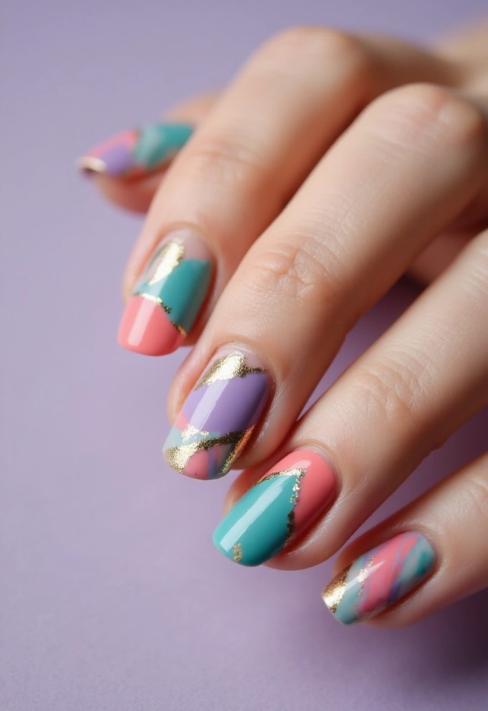 45 Futuristic Nail Art Design Ideas for 2025's Boundary-Breaking Beauty - 19. Artistic Brush Strokes