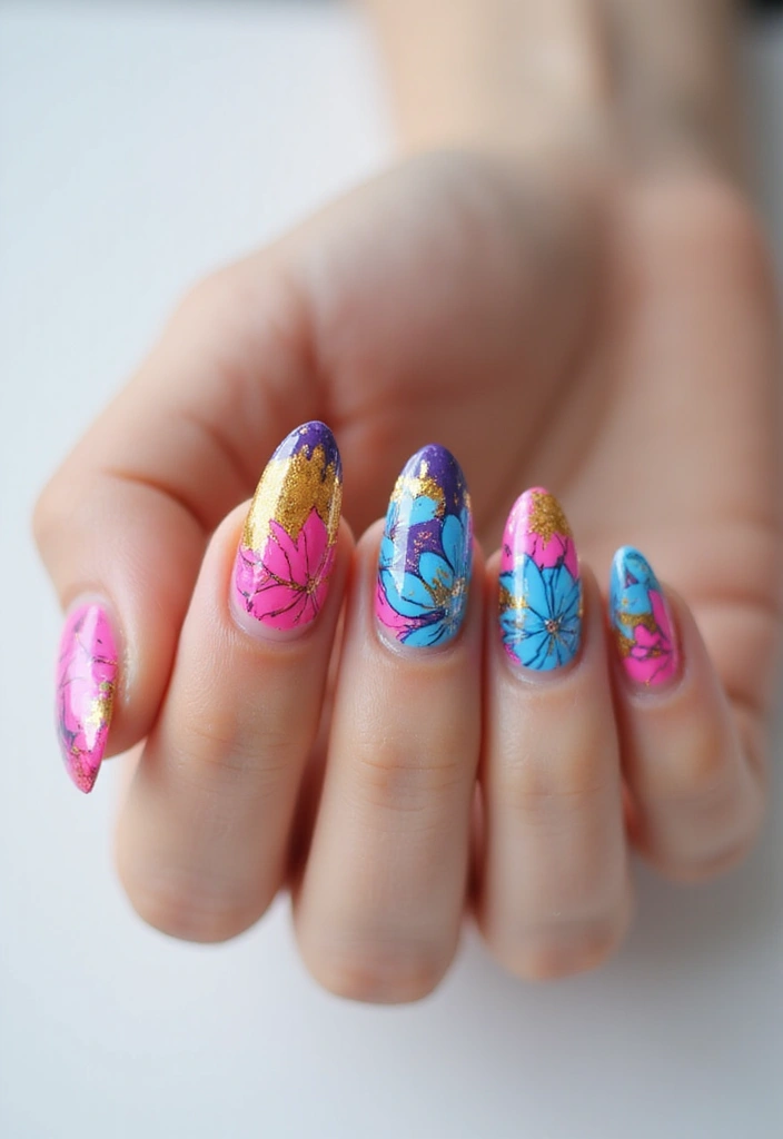 45 Futuristic Nail Art Design Ideas for 2025's Boundary-Breaking Beauty - 2. Augmented Reality Effects