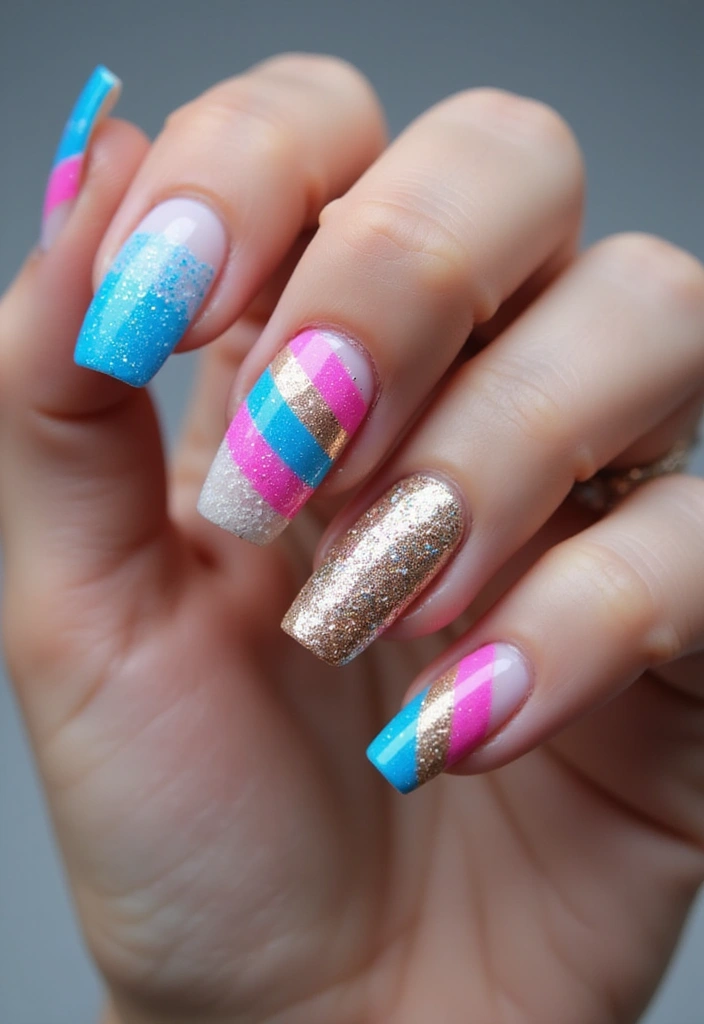 45 Futuristic Nail Art Design Ideas for 2025's Boundary-Breaking Beauty - 38. Futuristic Texture Play