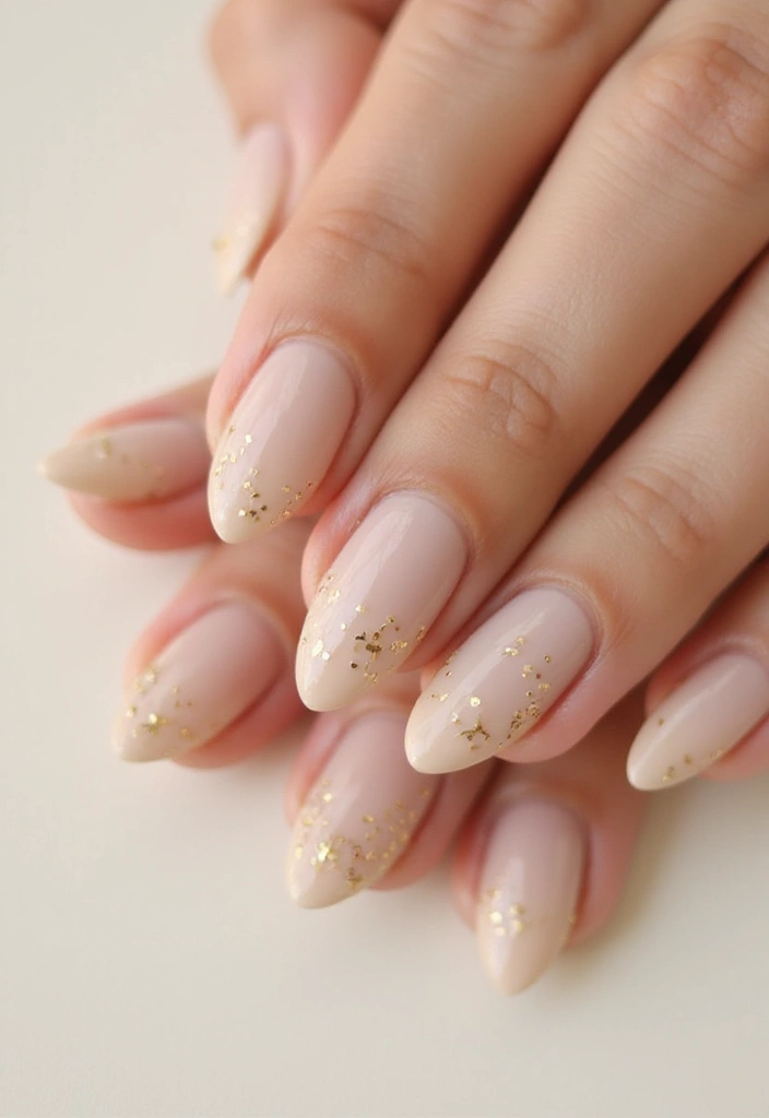 45 Golden Nails with Gold Accents for Regal - 11. Luxurious Gold Dot Accents