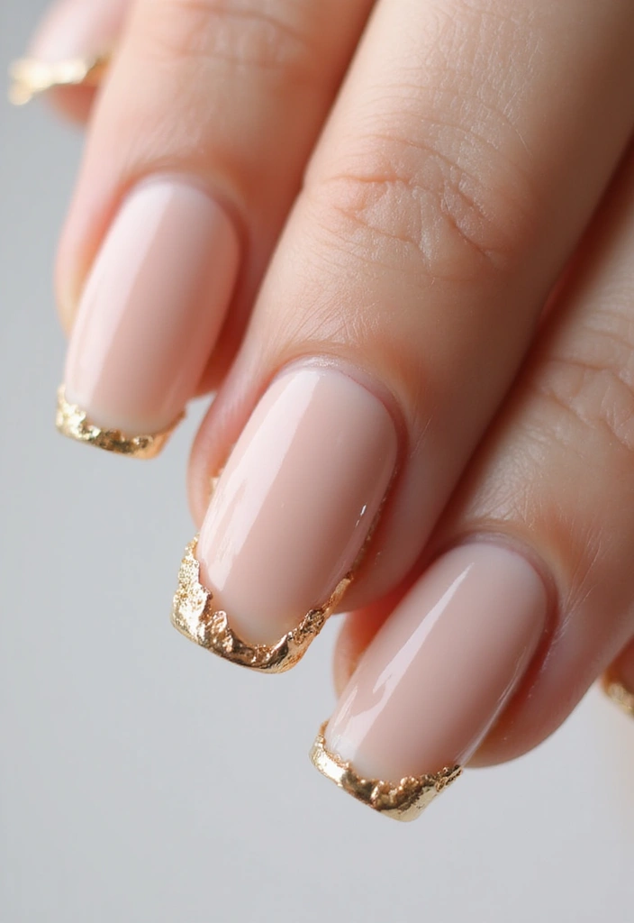45 Golden Nails with Gold Accents for Regal - 25. Dainty Gold Chain Links