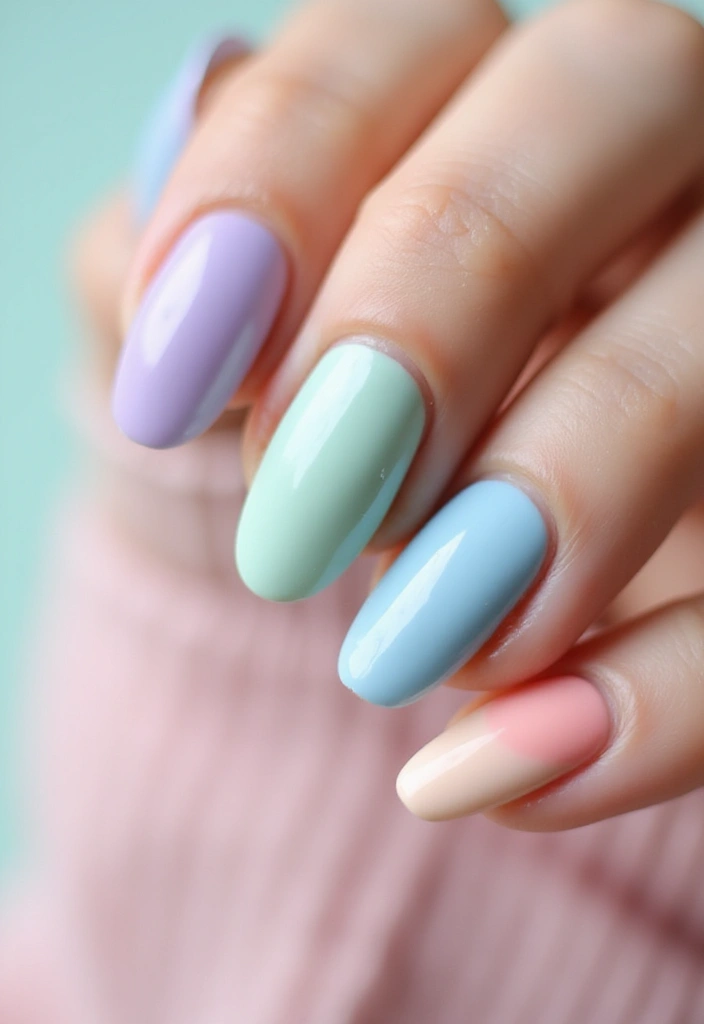 45 Iconic Nail Styles Revolutionizing 2025 Fashion - 11. Pastel Palettes