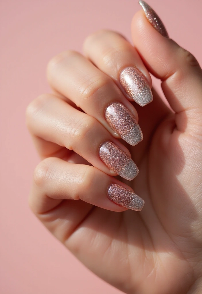 45 Iconic Nail Styles Revolutionizing 2025 Fashion - 12. Glitter on the Go