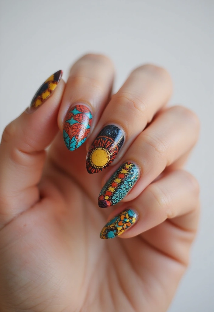 45 Iconic Nail Styles Revolutionizing 2025 Fashion - 24. Cultural Nail Designs
