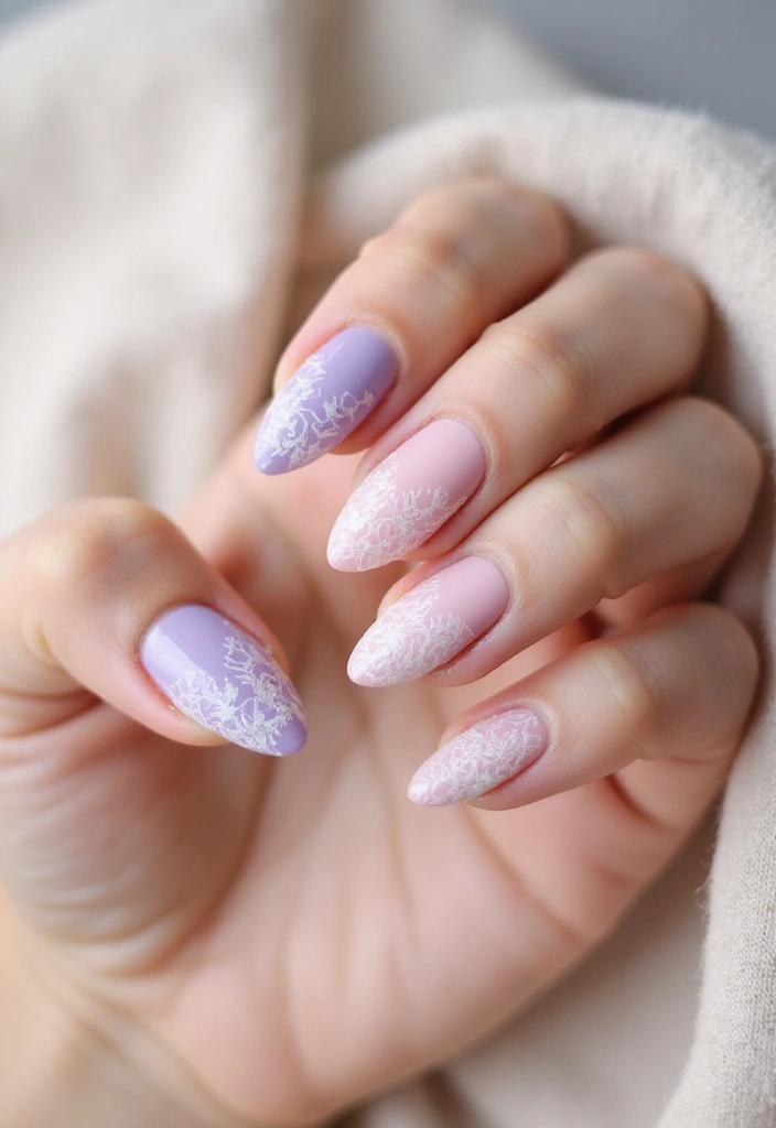 45 Iconic Nail Styles Revolutionizing 2025 Fashion - 34. Delicate Lace Designs