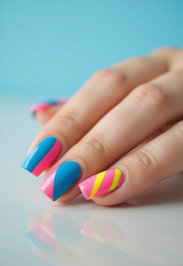 45 Iconic Nail Styles Revolutionizing 2025 Fashion - 40. Bold Stripes