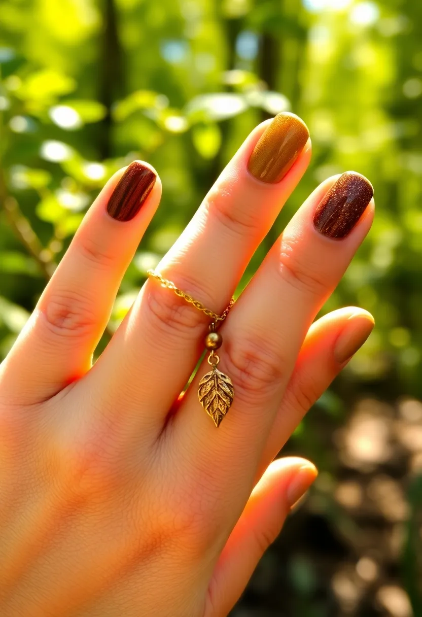 45 Iconic Nail Styles Revolutionizing 2025 Fashion - 43. Nature-Inspired Colors