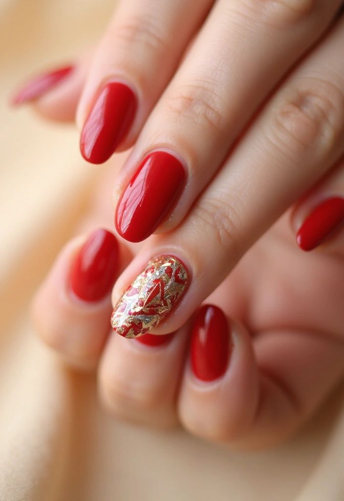 45 Iconic Nail Styles Revolutionizing 2025 Fashion - 9. Classic Red with a Modern Twist