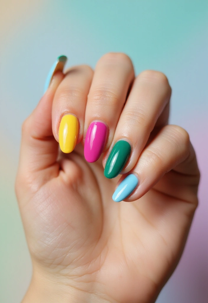 45 Inspiring Nail Art Ideas for Artistic Souls - 11. Color Blocked