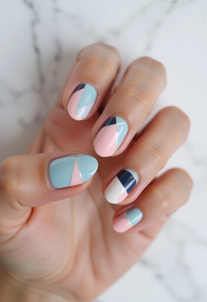 45 Inspiring Nail Art Ideas for Artistic Souls - 12. Negative Space Art