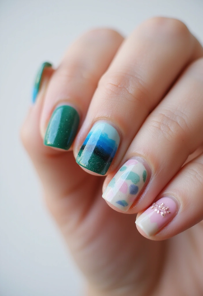 45 Inspiring Nail Art Ideas for Artistic Souls - 17. Creative Layering