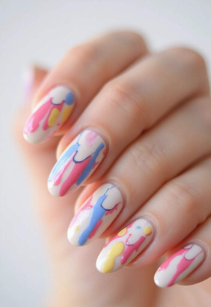 45 Inspiring Nail Art Ideas for Artistic Souls - 21. Whimsical Drips