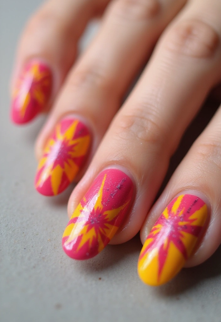 45 Inspiring Nail Art Ideas for Artistic Souls - 28. Starburst Designs