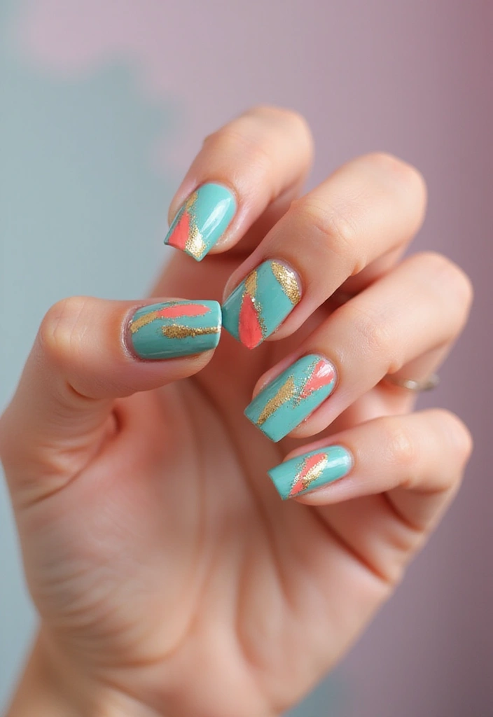 45 Inspiring Nail Art Ideas for Artistic Souls - 7. Artistic Brush Strokes