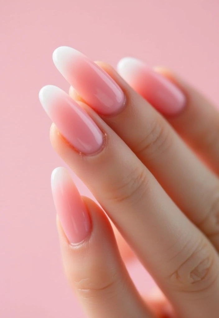 45 Pink Acrylic Nail Ideas for Sweet - 1. Glossy Baby Pink Bliss