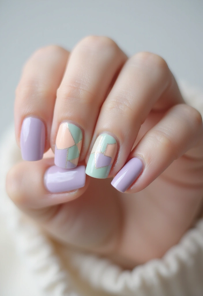 45 Pretty Short Nail Ideas for Practical Minimalist Nail Art - 19. Negative Space