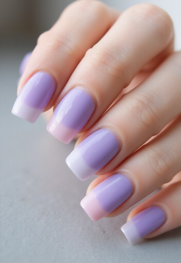 45 Pretty Short Nail Ideas for Practical Minimalist Nail Art - 8. Ombre Delight