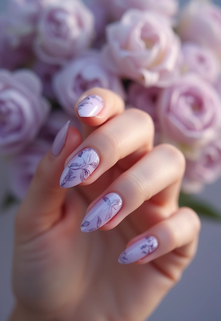 45 Regal Purple Nail Ideas for Mystical - 15. Ruffled Petal Design