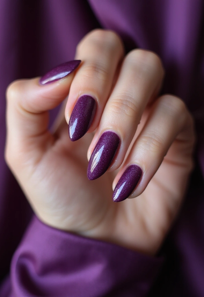 45 Regal Purple Nail Ideas for Mystical - 20. Lush Velvet Effect
