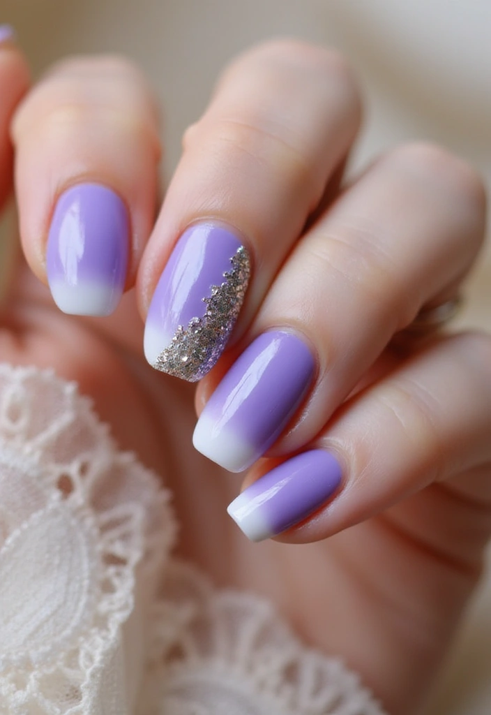 45 Regal Purple Nail Ideas for Mystical - 5. Regal Ombre Transition