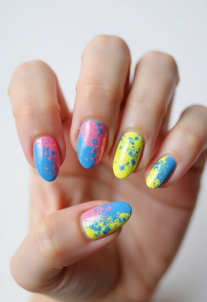 45 Spring 2025 Nail Ideas for Fresh - 10. Splatter Effect