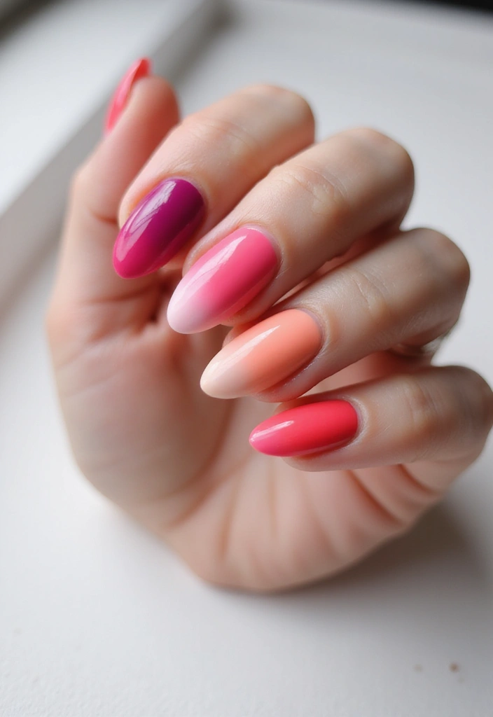 45 Spring 2025 Nail Ideas for Fresh - 11. Ombre Overload
