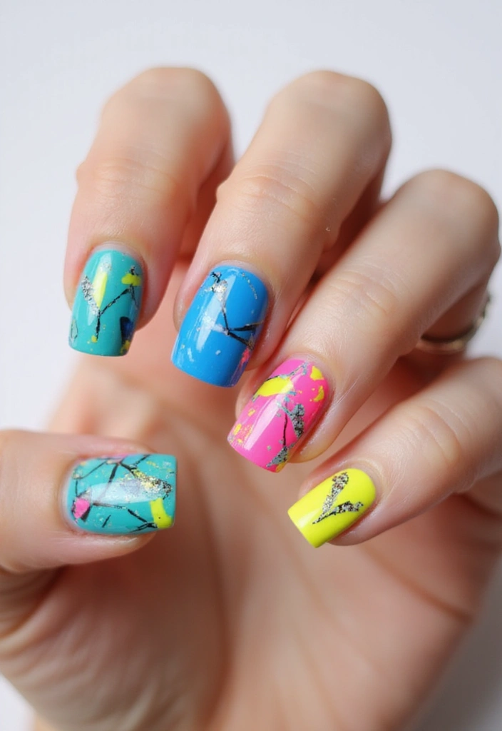 45 Spring 2025 Nail Ideas for Fresh - 17. Abstract Art