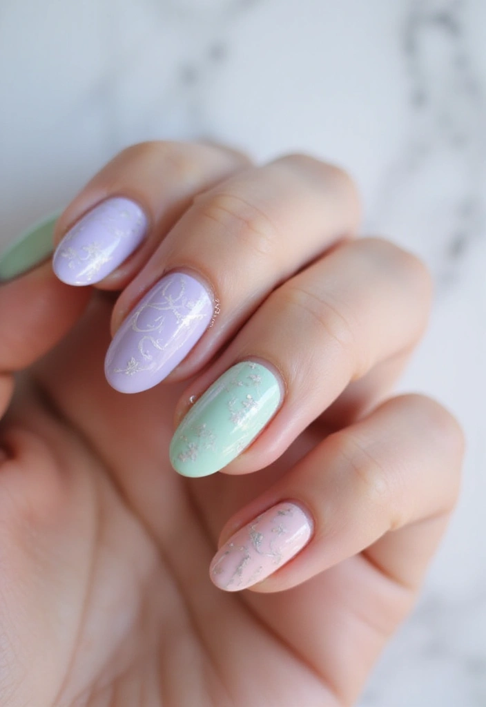 45 Spring 2025 Nail Ideas for Fresh - 32. Ethereal Swirls