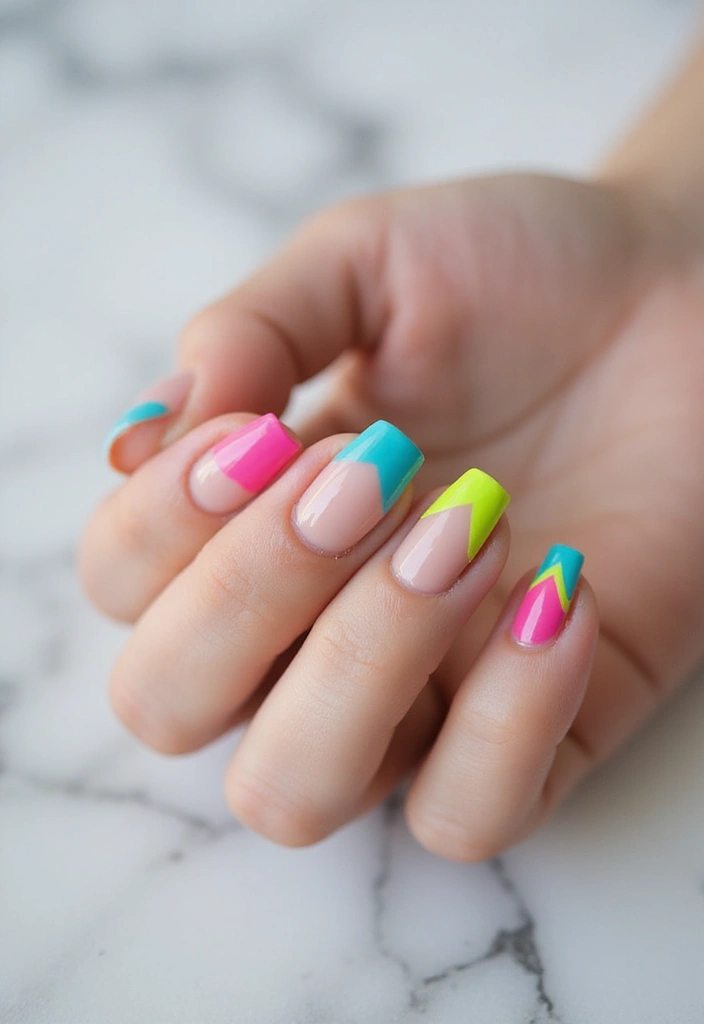 45 Spring 2025 Nail Ideas for Fresh - 36. Funky French