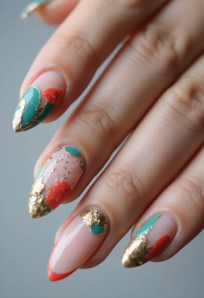 45 Spring 2025 Nail Ideas for Fresh - 39. Mixed Media
