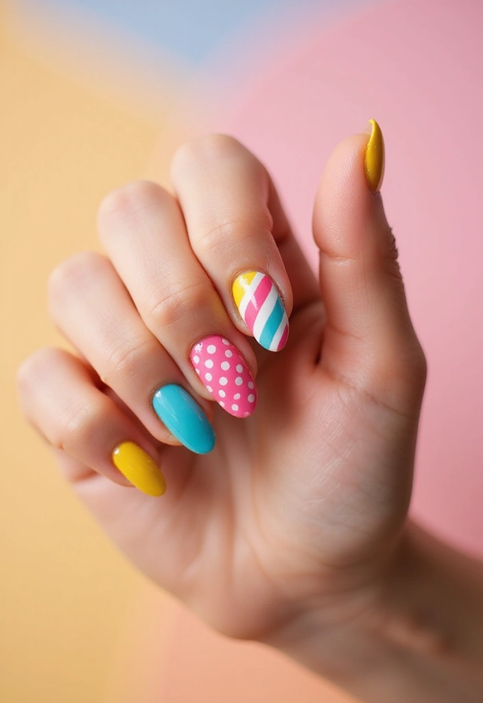 45 Spring 2025 Nail Ideas for Fresh - 45. Bold and Bright