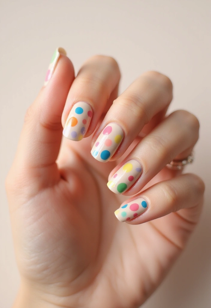 45 Stunning Nail Design Ideas for All Occasions and Moods - 32. Statement Dots