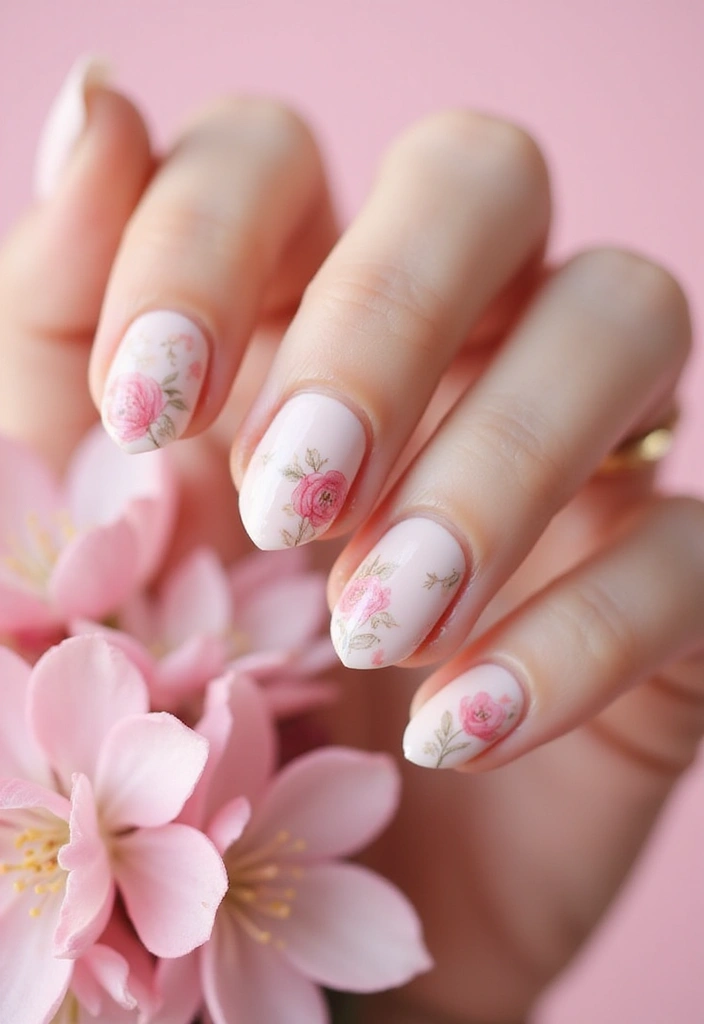 45 Stunning Nail Design Ideas for All Occasions and Moods - 37. Spring Blossoms