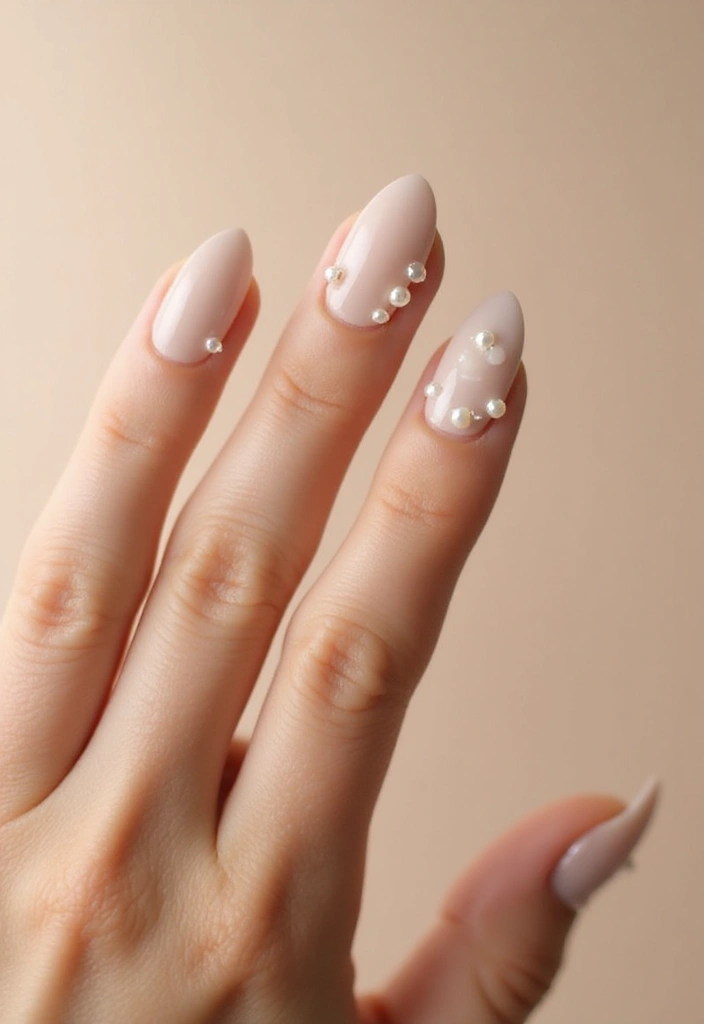 45 Stunning Nail Design Ideas for All Occasions and Moods - 44. Elegant Pearls