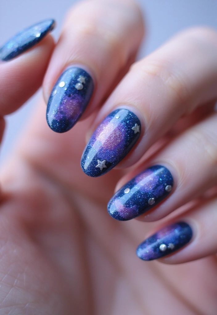45 Ultimate Nail Inspiration Ideas for Creative Spark-Filled Sparks - 1. Galaxy Dreams