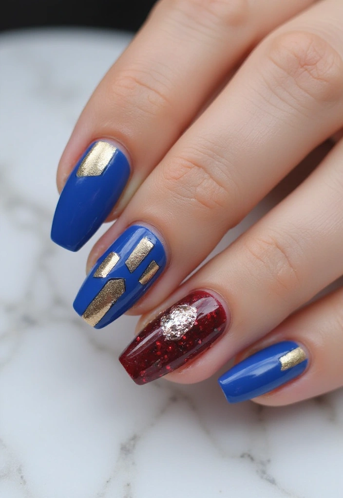 45 Ultimate Nail Inspiration Ideas for Creative Spark-Filled Sparks - 11. Geometric Glam