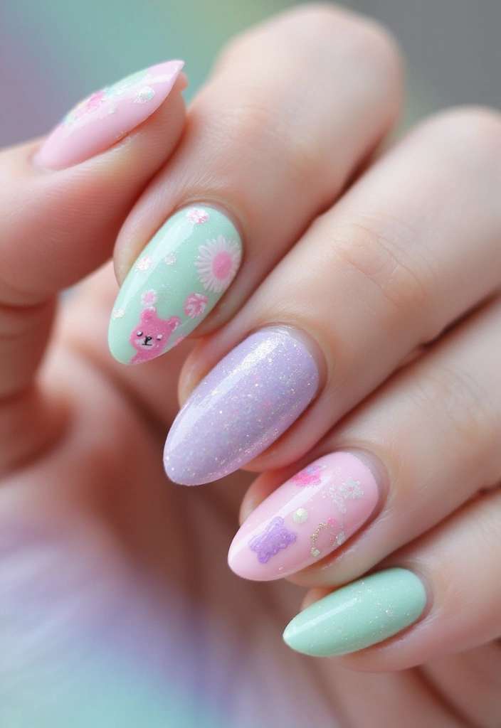 45 Ultimate Nail Inspiration Ideas for Creative Spark-Filled Sparks - 14. Sweet Candy Coated