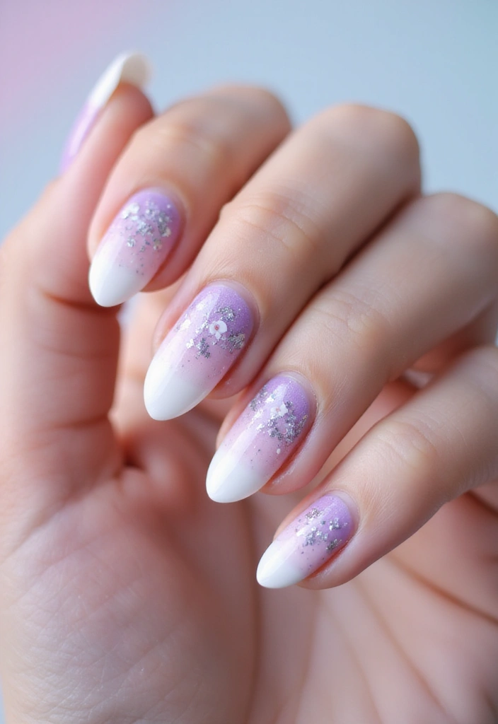 45 Ultimate Nail Inspiration Ideas for Creative Spark-Filled Sparks - 15. Blushing Ombre Flowers