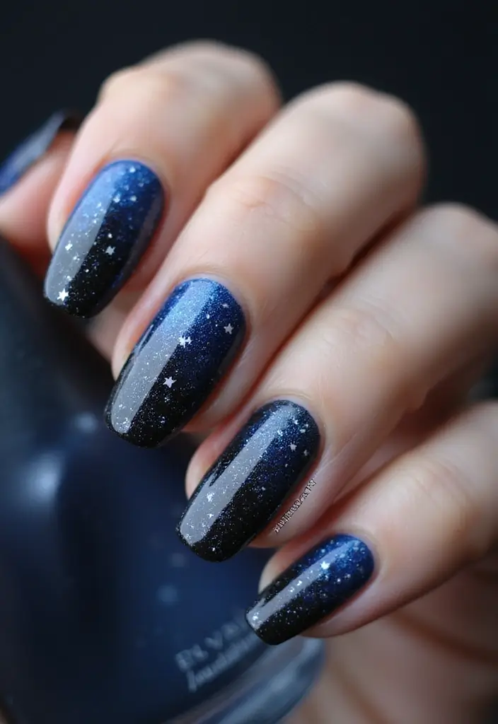 45 Ultimate Nail Inspiration Ideas for Creative Spark-Filled Sparks - 19. Starry Night