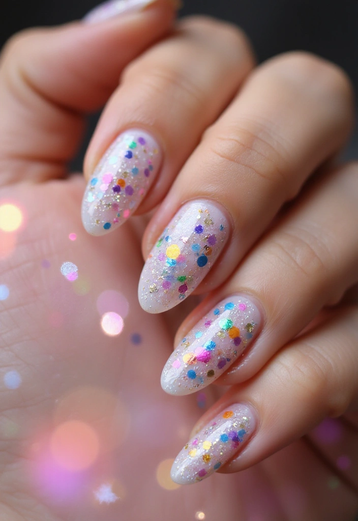 45 Ultimate Nail Inspiration Ideas for Creative Spark-Filled Sparks - 24. Celebration Confetti