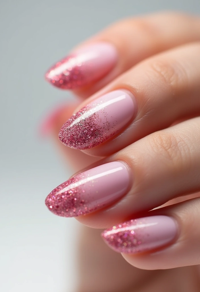 45 Ultimate Nail Inspiration Ideas for Creative Spark-Filled Sparks - 3. Ombre Glitter